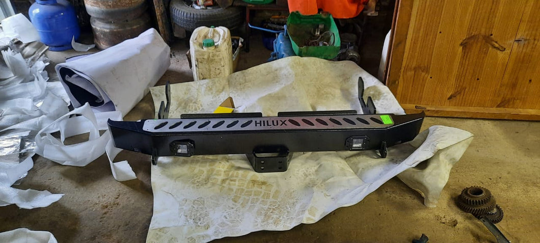 Rear Bumper towbar – Square + Light (Hilux Revo 2016-Current)