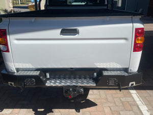 Pik-Up Rear Bumper towbar – Square Step +LED Lights